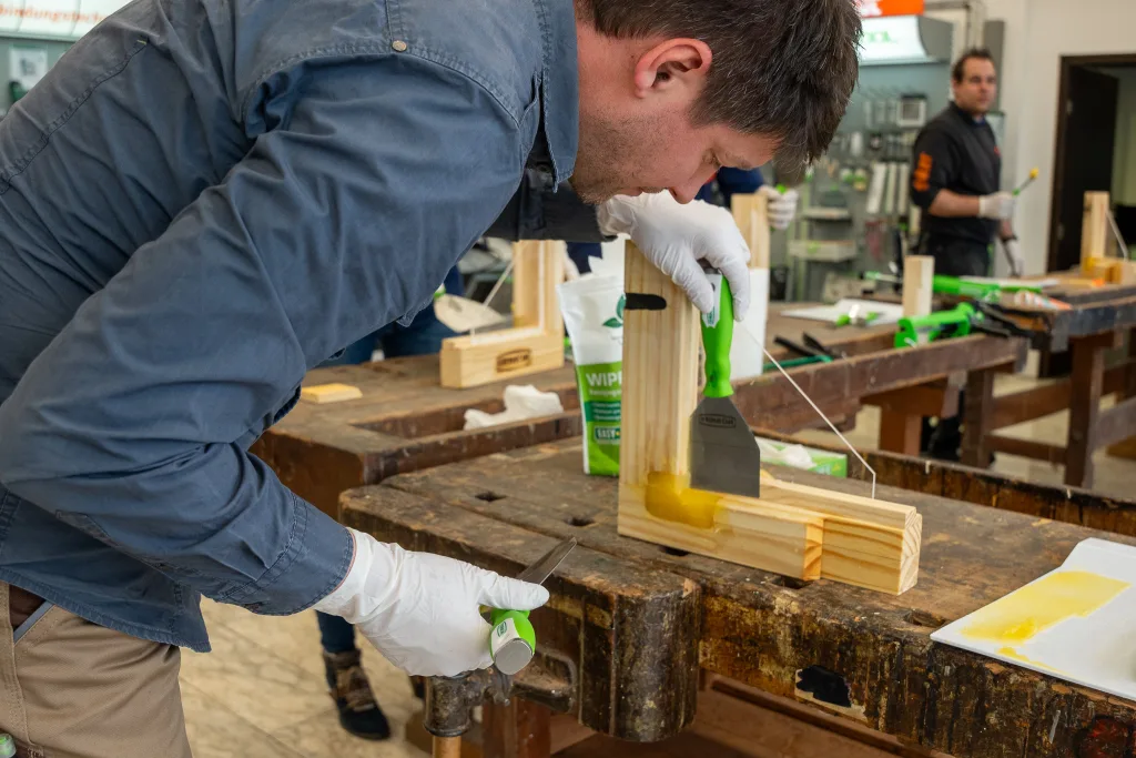 Seminar Abspachteln Fensterecke