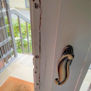 Holztür Einbruchschaden